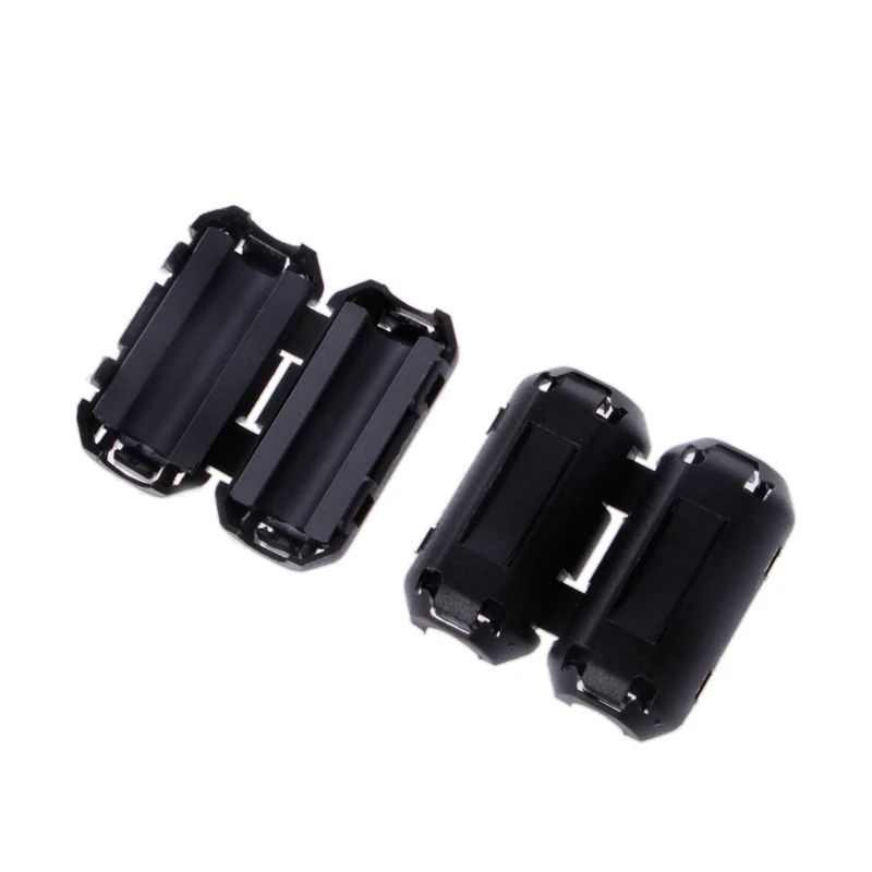 5 Pcs 5mm Clip-On Ferrite Ring Core Noise Suppressor For EMI RFI Clip Cable Active Components Filters