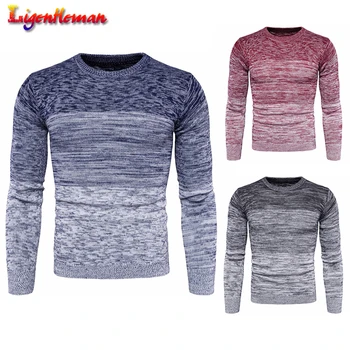 

Autumn Winter Long Sleeve Pullover Sweater For Male Fashion Men's Round Neck Warm Men Sweater Clothing New Plus Size M-3XL