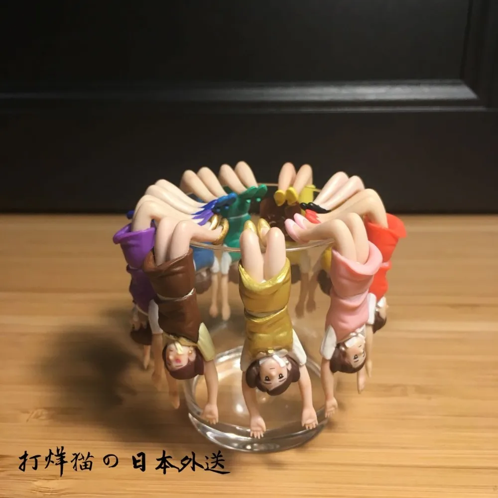 

small plastic pvc figure upside down yuanzui cup toy 10pcs/set
