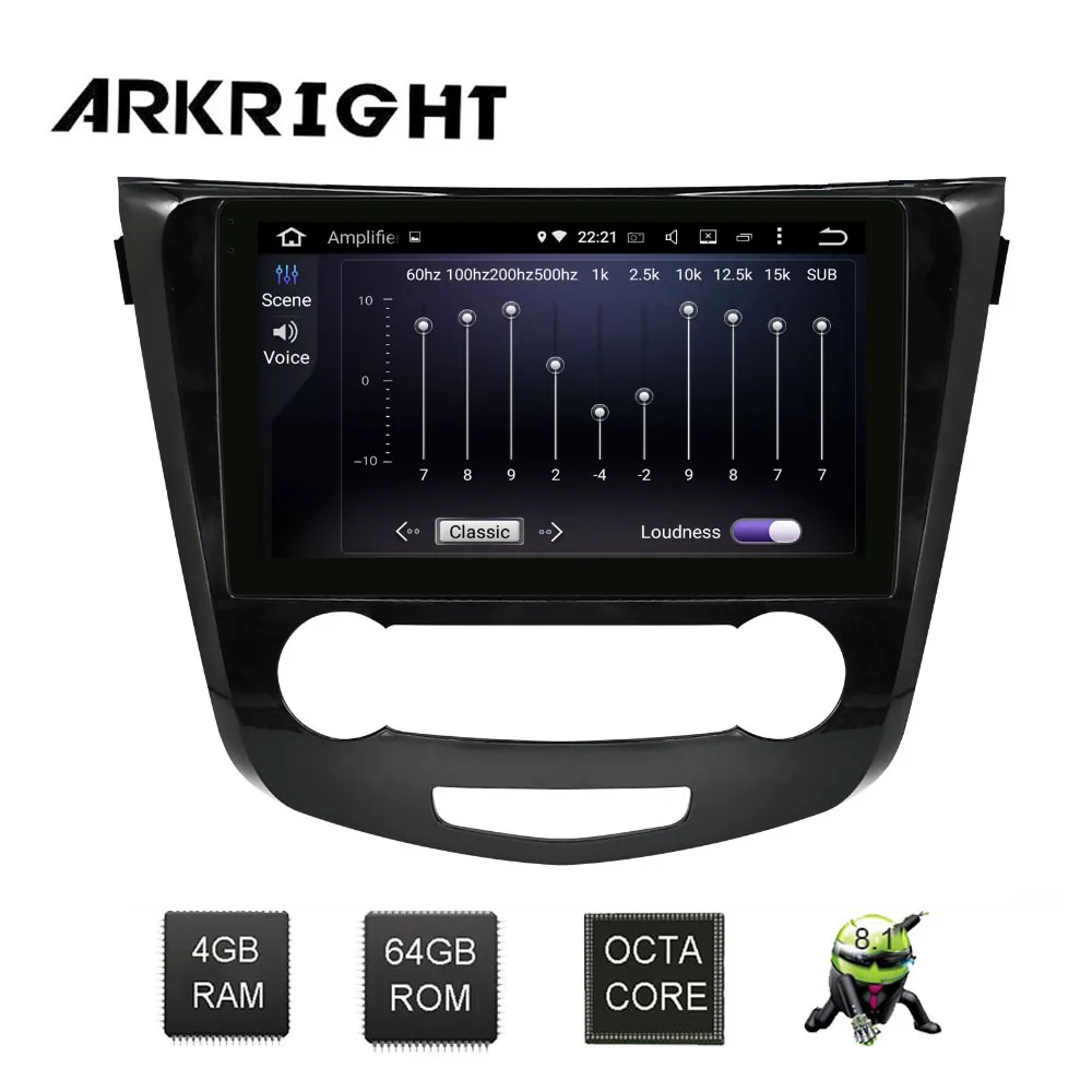ARKRIGHT 10 1 'Ɗ + 64 ГБ 2Din IPS автомобильное радио/GPS Android 8 мультимедийный плеер Bluetooth