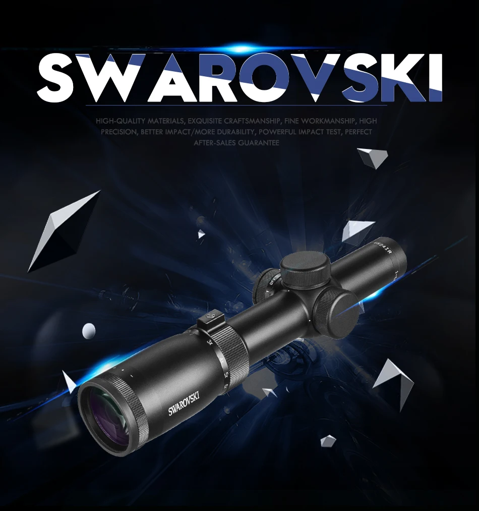 Охотничий Swarovskl 1-6x24 IRZ3 F101 круговой точечный пунктуат дифференциационный прицел стеклянная сетка прицел охотничий прицел