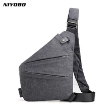 NIYOBO New Vintage Nylon Men Chest Bags Pack Single Shoulder Strap Bag Small Crossbody Back Pack Women Backpacks bolsas PT1278