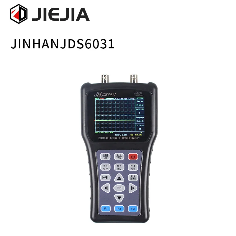 

JINHAN JDS6031 New Hand-held Oscilloscope 1CH 30M 200MSa/S with USB Charger Probe Cable Set jinhan handheld Oscilloscope