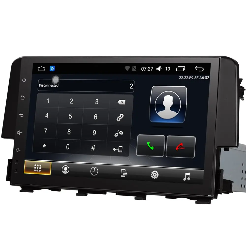 Cheap 9 inch Android 8.0 Car Stereo Radio Player GPS Navigation For Honda Civic 2016-2017 Video Headunit Player 1