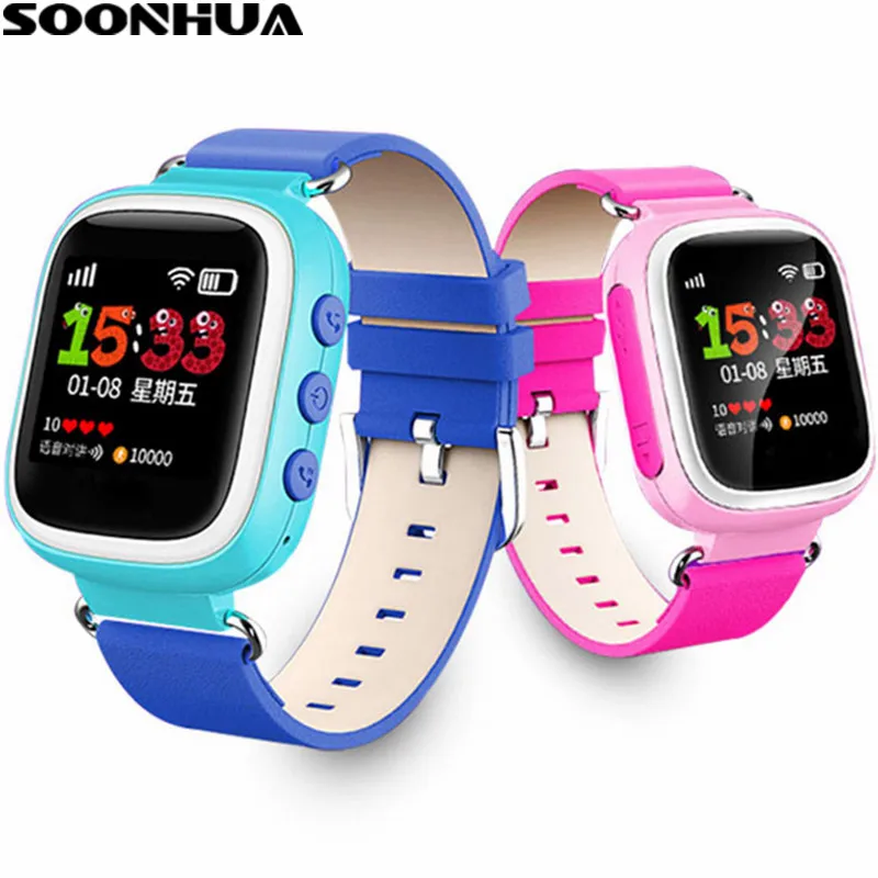 SOONHUA t06s Kids Smart Band Waterproof Wristband Watch Positioning Color Display SOS Calling Alarm Anti Lost