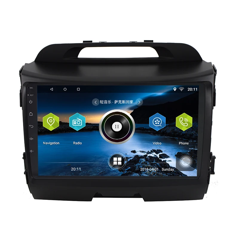 Cheap Android 7.0.0 Car Navigation for  KIA sportage r 2011 2012 2013 2014 2015  2 Din 1024*600 Car Radio GPS Video Canbus optional 1