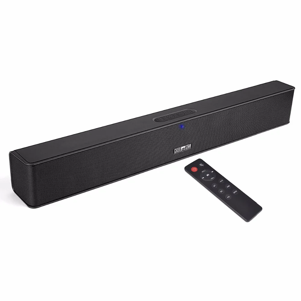 

Wireless Soundbar 4*6W Portable Bluetooth Speakers 4000mAh USB FM TF AUX Mini Sound bar Music System indoor Outdoor Travel Trip