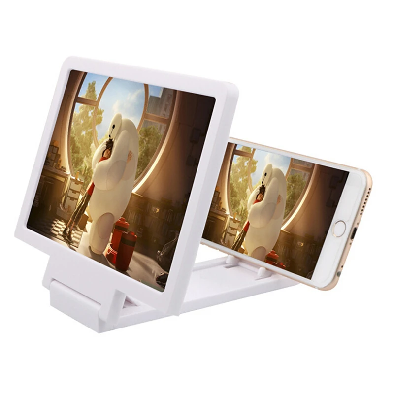 

Approx. 19cm x 12.1cm x 0.5cm Mobile Phone Screen Magnifier 3D Video Amplifier Folding larger Expander HD Stand for Video