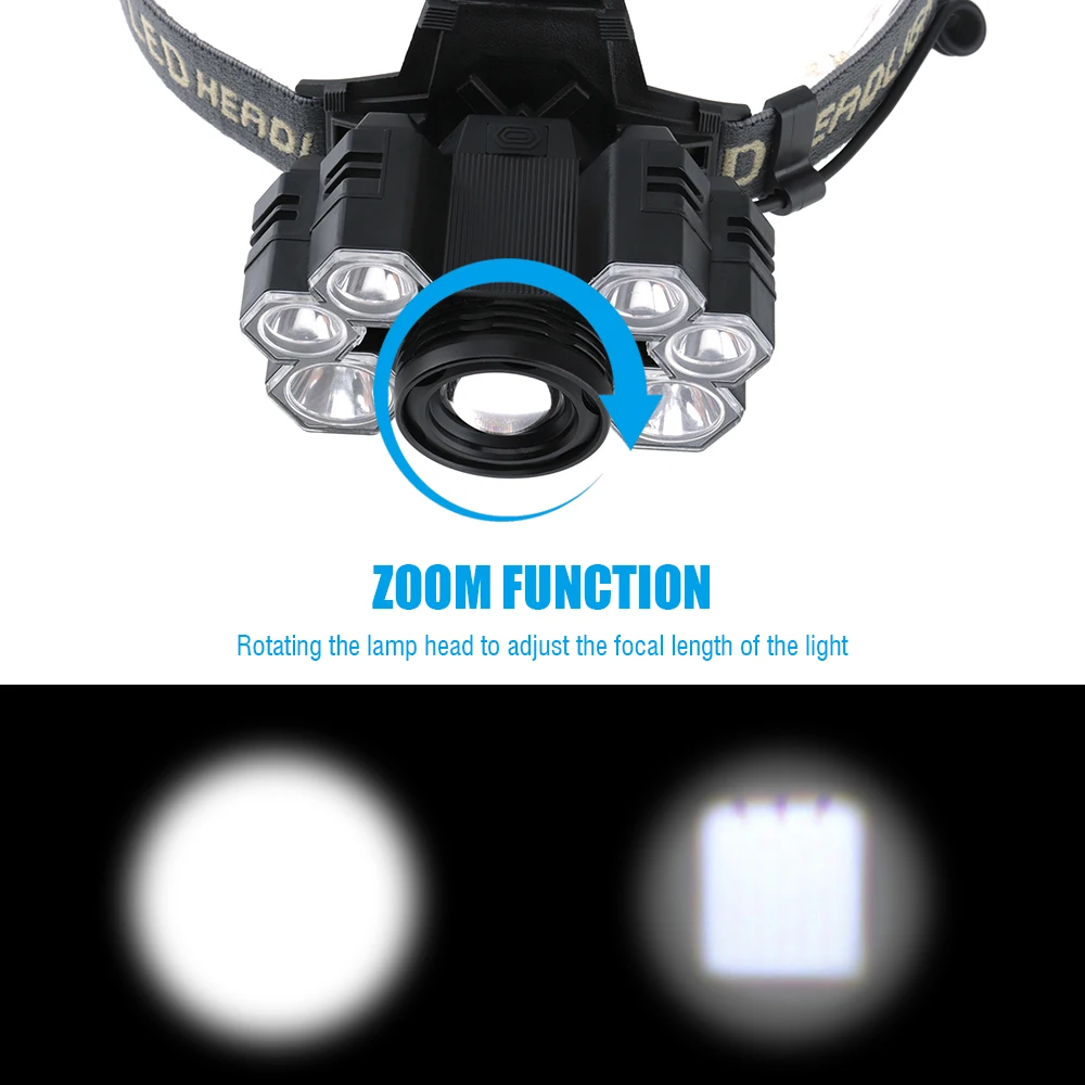 Z20 Litwod 4101 7 светодиодный налобный фонарь 3 * XML T6 + 4 * XPE светодиодный налобный фонарь с зумом Головной фонарь для кемпинга Z20 Litwod 4101 7 светодиодный налобный фонарь 3 * XML T6 + 4 * XPE светодиодный налобный фонарь с зумом Головной фонарь для кемпинга