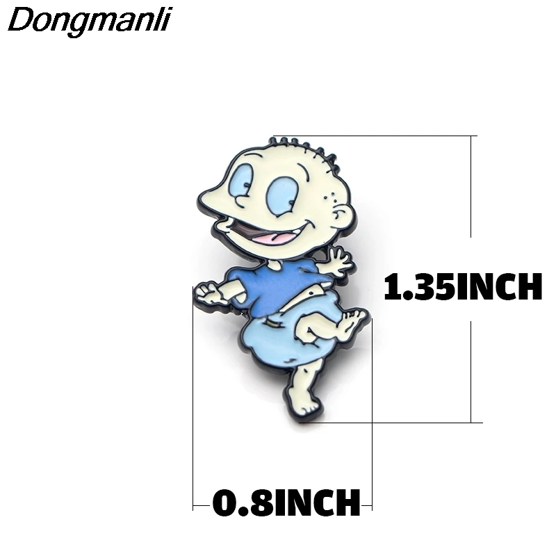 Милые металлические эмалированные булавки и броши P3043 Dongmanli для женщин мужчин