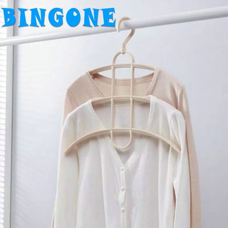 Wardrobe Nonslip Multi function Three layers Clothes Hangers PP