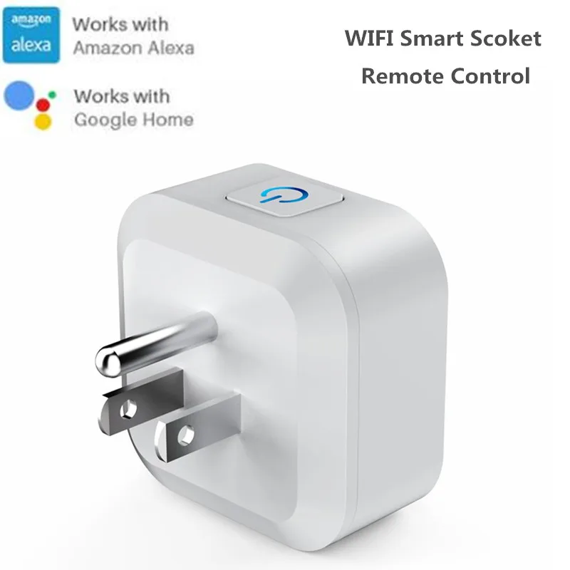 

S11 Voice Control Smart Socket Wireless WIFI Timing Switch Outlet Remote Control Support Amazon/Google Smart Home Automation