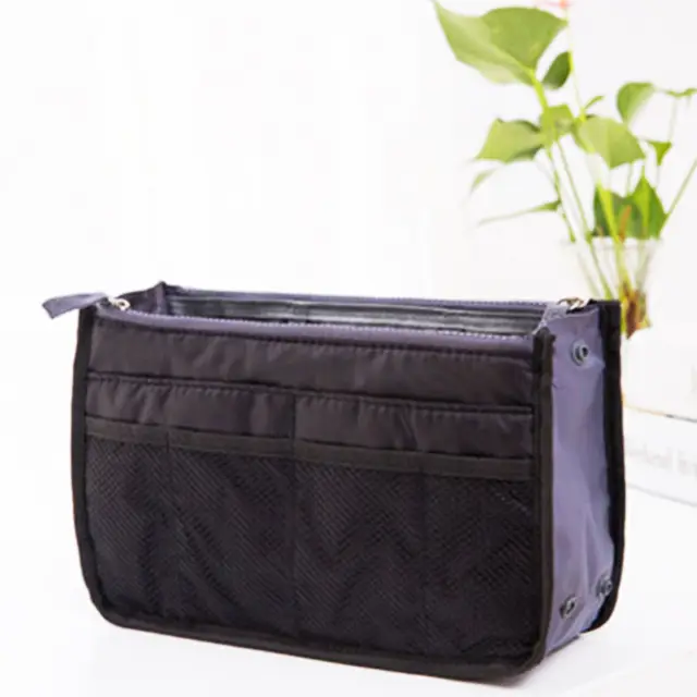 Double Zipper Cosmetic Bag multi purpose Toiletries Bag Daily