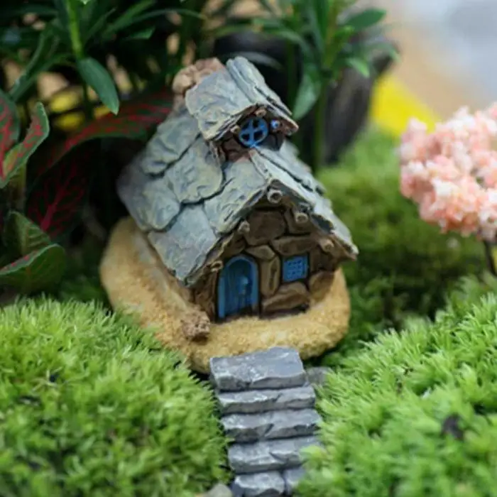 ~ * Fairy Garden Miniature Stone House Random Craft Micro Paysage Decor 