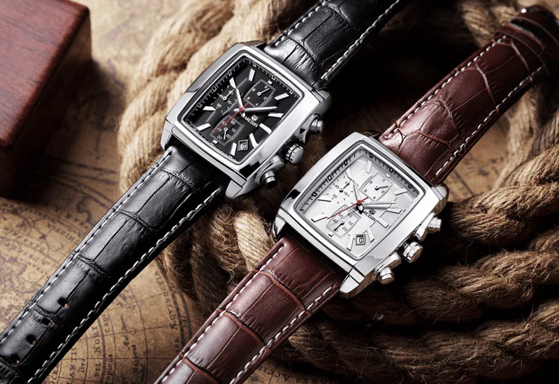 MEGIR Men's Sports Quartz Watch Black