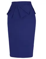 Формальная офисная деловая Женская юбка Повседневная облегающая эластичная винтажная формальная офисная Высокая талия деловая высокая