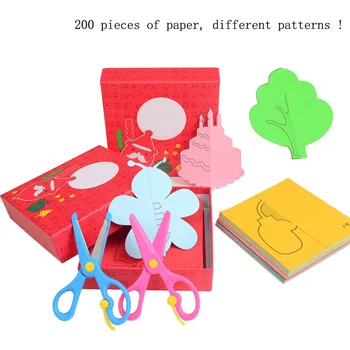 

200PCS/Set Paper Toys Models educational toys kid Toy Kids DIY Craft Children Gifts Papercraft Art Cardboard Animal Paper Folded