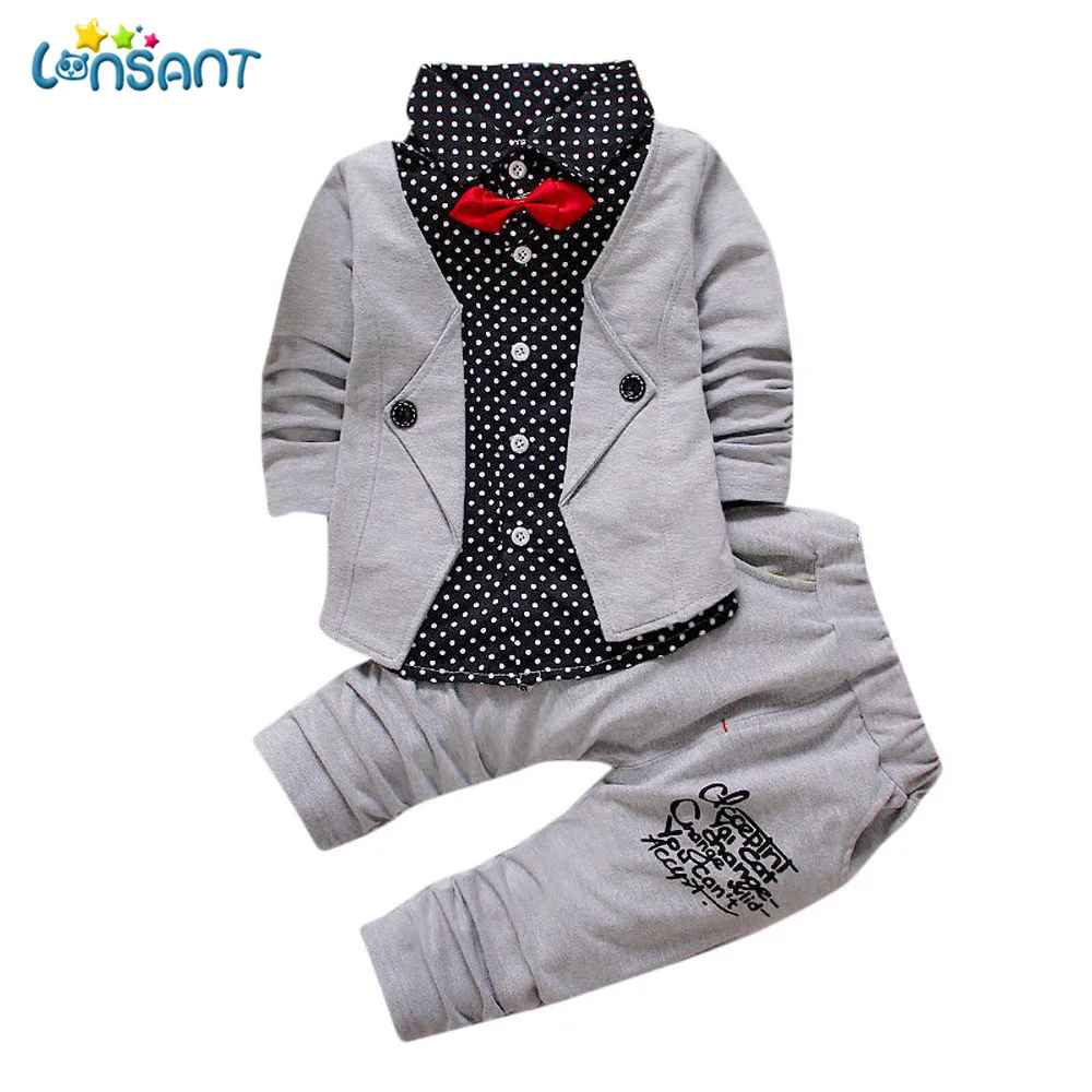 

Lonsant Clothing Sets Baby Boy Gentry Clothes Set Handsome Cotton Blend Roupas Infantis Menino Children Clothes Dropshipping No9