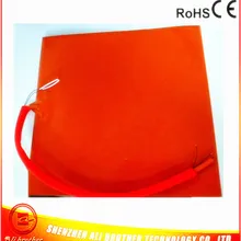 340*370*1,5 мм 3d принтер нагреватель силиконовый резиновый нагреватель 24 в 200 Вт 100 к термистор 500 мм свинцовый провод XD-H-M-563