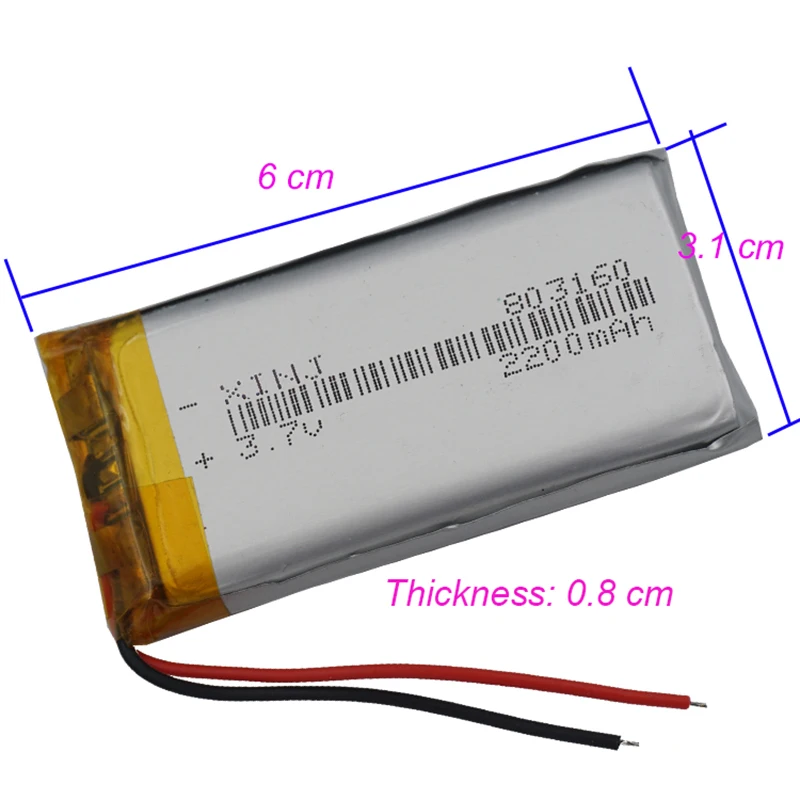 XINJ 3 7 V 2200 mAh Li Po мобильный телефон с полимерным аккумулятором 803160 для камеры psp gps