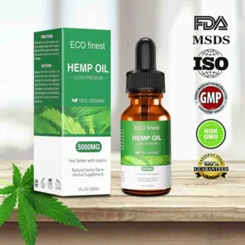 

Organic Hemp Oil for Pain Relief Sleep Aid Anti Stress 1000mg Hemp Extract Drops