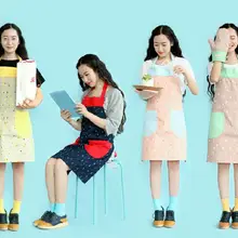 Милые звезды небо салоны красоты Сексуальная Новинка Голые Женщины Мужские смешной Фартук Кухонный Термометр вечерние фартук