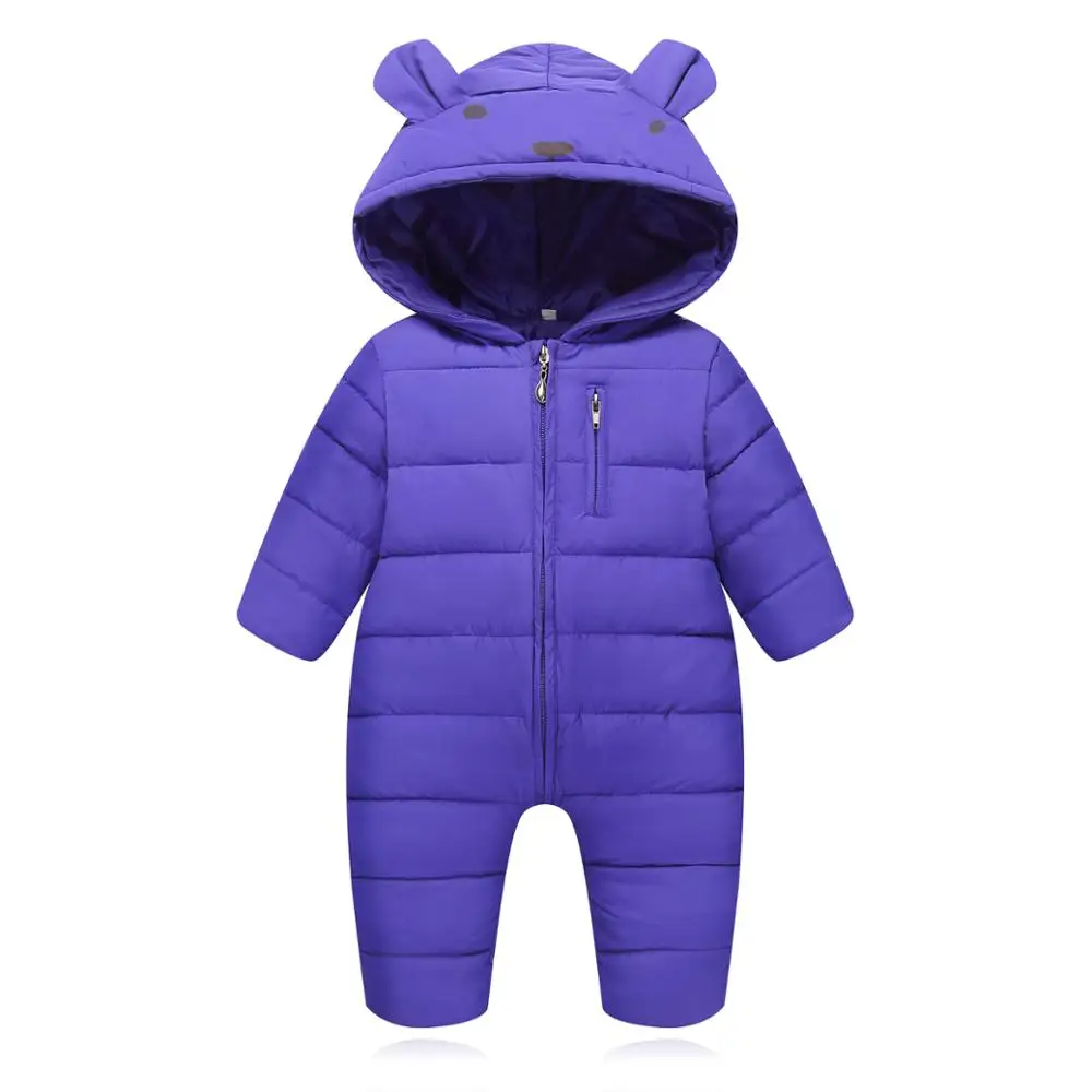 

Baby Girls Boys Winter Rompers Newborn Baby Costume Thick Warm Infant Baby Rompers Kids Winter Clothes Jumpsuit Hooded