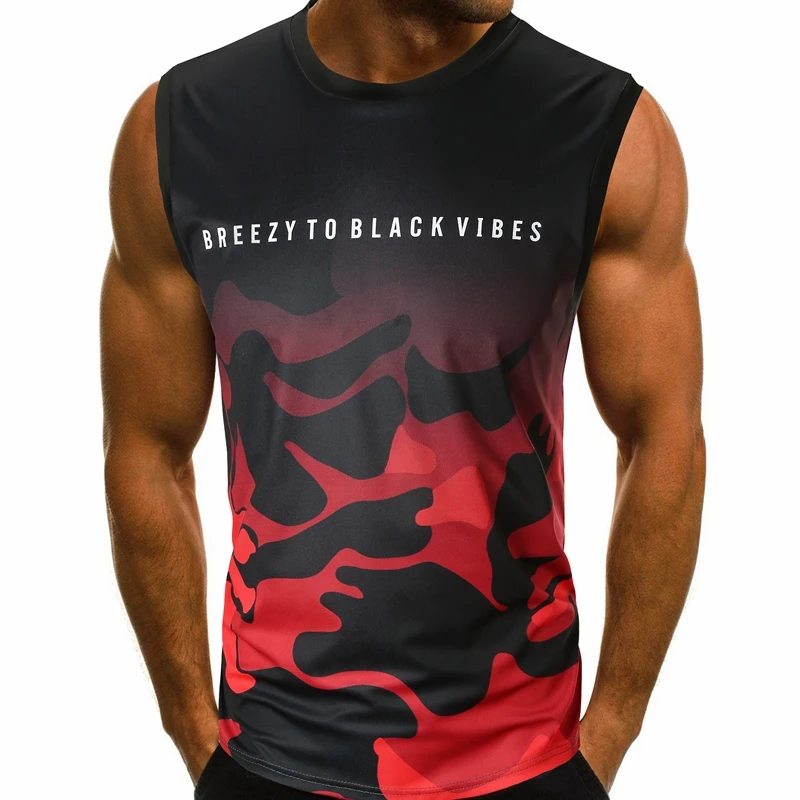 

Fitness!Cotton vest men's vest bodybuilding and fitness clothing muscle top sleeveless 2019 summer vest 2XL