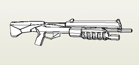 

Paper Model HD Drawing NUGGET Shotgun Game