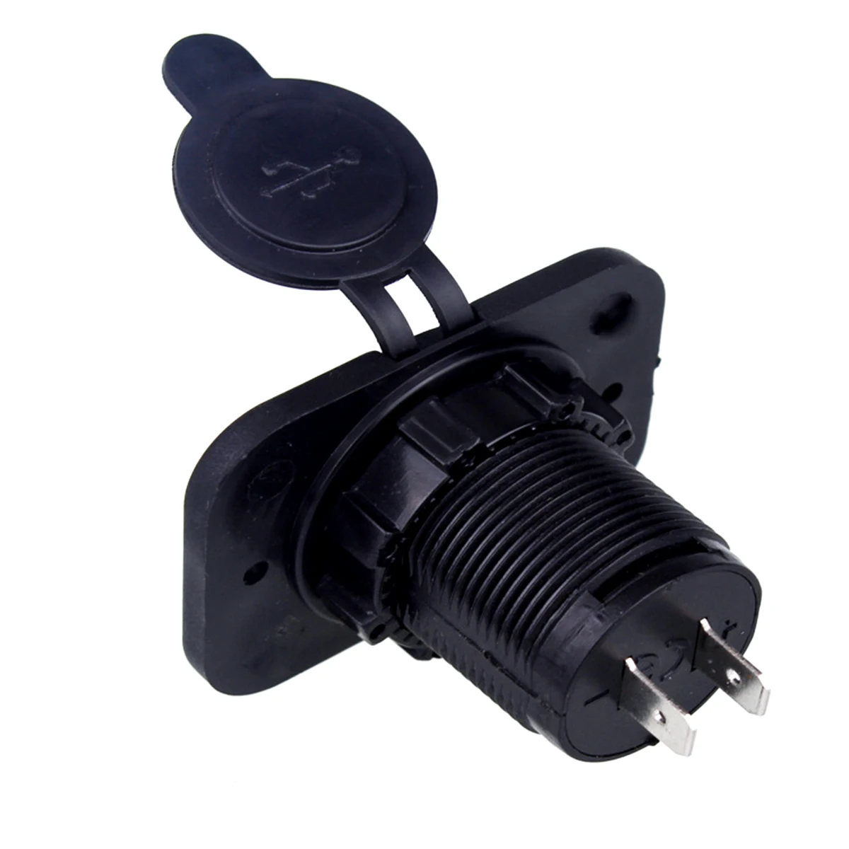 SOONHUA Dual-USB Car Charger Digital Diaplay Motorcycle Chargers Built-In Smart Chips Flameresistant Material