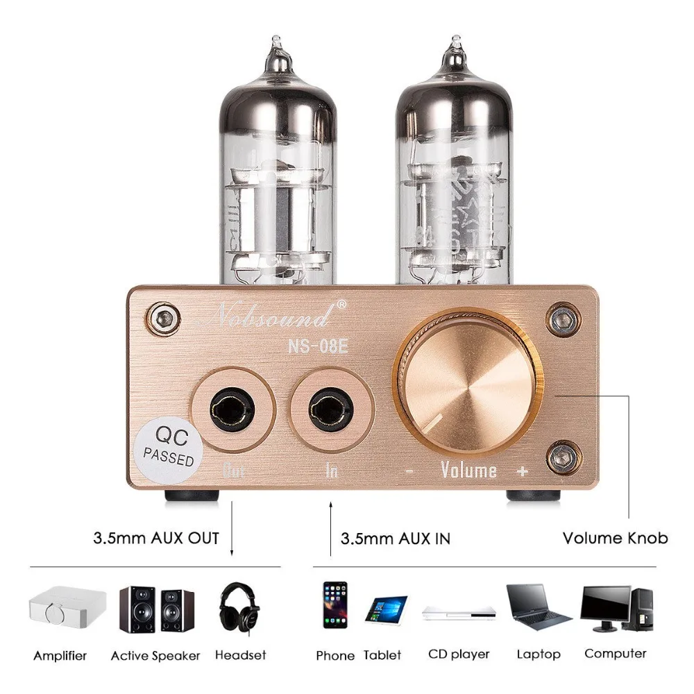 Nobsound Mini 6J3 Вакуумные Трубчатые предварительные усилители звука высокоточные Hi Fi