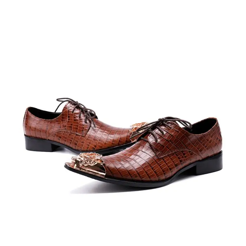 Formal Hombre Hombres Diseño Cuero Vestido Marrón Zapatos Flats Tenis Genuino As Pics Zapatillas Oxford Negocios Los Punta Estrecha HIw7qRUH