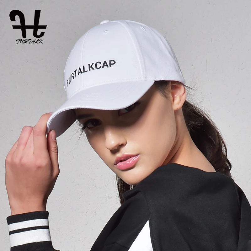 FURTALK моды шапки для женщин и мужчин бейсболка марка лето snapback Вышивка Хлопок Cap Регулируемая Хип-Хоп Шапки