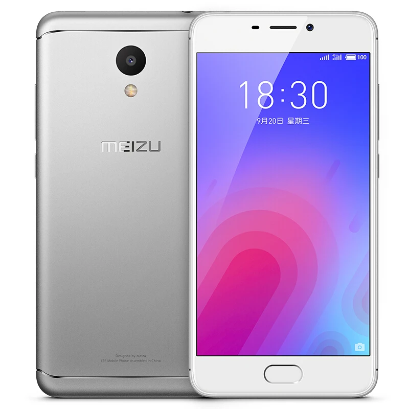 Рождество Meizu M6 2G 16G мобильный телефон Android 5 2 'ƈ.5D экран MT6750 Восьмиядерный 3070