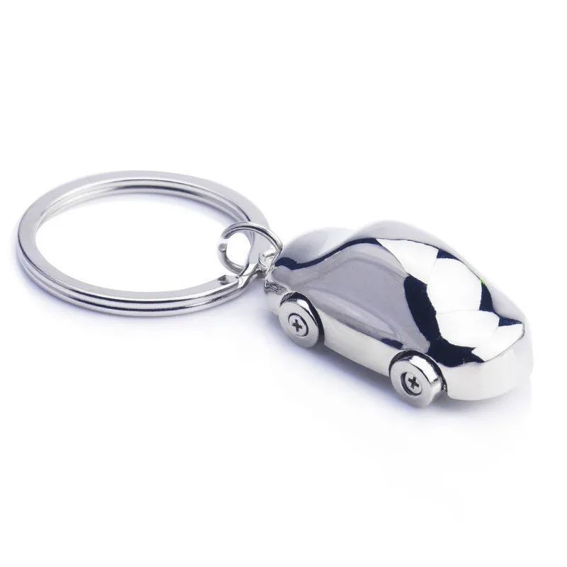 

Komi Silver Color Metal Keychain Car Key Chain Key Ring Creative Small Car Hub Chain For Man Women Gift O-481