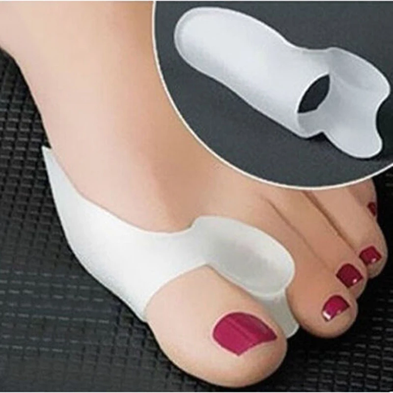 1Pair Feet Care Gel Bunion Big Toe Spreader Eases Foot Pain Relief