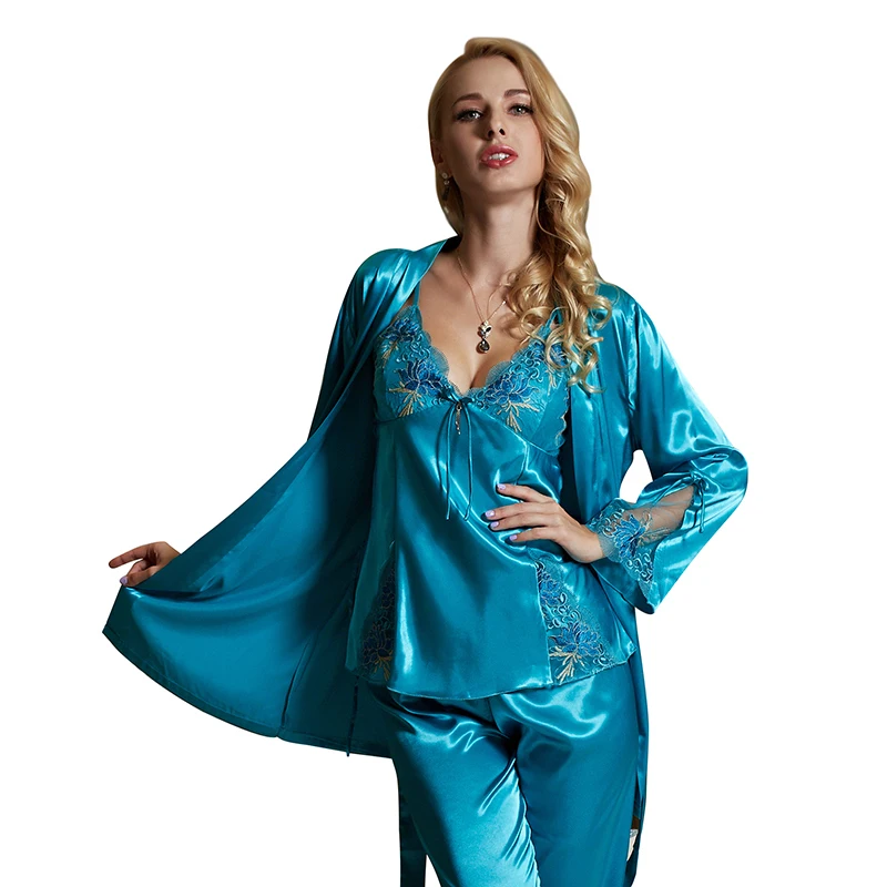 pajama sets for women's clothing gold sexy satin home