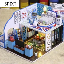 K024 Новое поступление кукольный домик ручной работы миниатюрный 3D деревянный пазл ручной работы Casa De Boneca кукольный домик для подарка игрушки