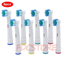 8x сменные насадки для электрической зубной щетки Oral-B, подходят для Advance Power/Pro Health/Triumph/3D Excel/Vitality Precision Clean
