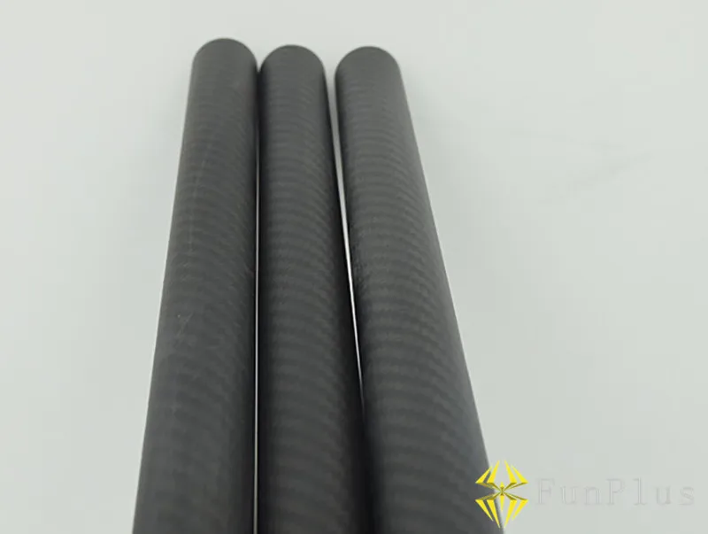 

2pcs 3K Full Carbon Fiber Tubes OD 28mm ID 26mm Length 500mm Twill Matte 28*26*500mm Long Pipe for DIY Quadcopter Hexacopter