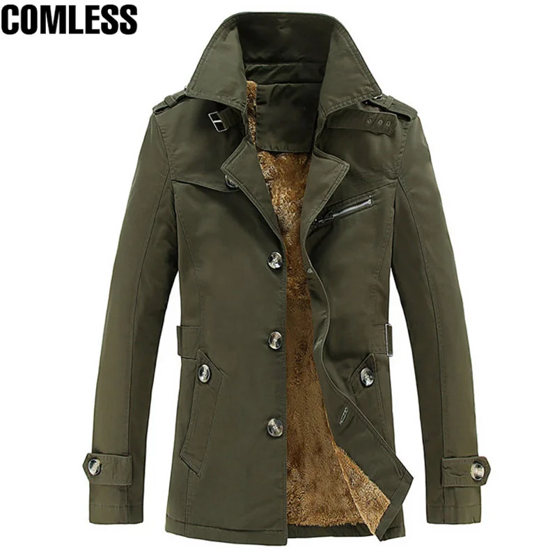 Mens Coats 2017 New Fashion Jacket Men Casual Long Winter Jackets Warm