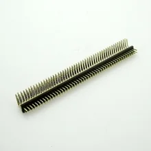 10 шт. шаг 1,27 мм PCB Мужской Заголовок 2x50 Pin 100 Pin Dual Row правый угол золотой пластине 90 градусов через отверстие PCB припоя