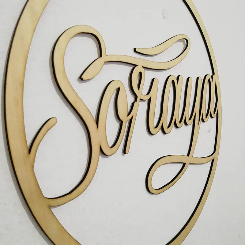 Rustic Wood Door Sign Name Personalized Wooden Wedding Name Sign Baby Shower Signature Party Room Decor Laser Cut