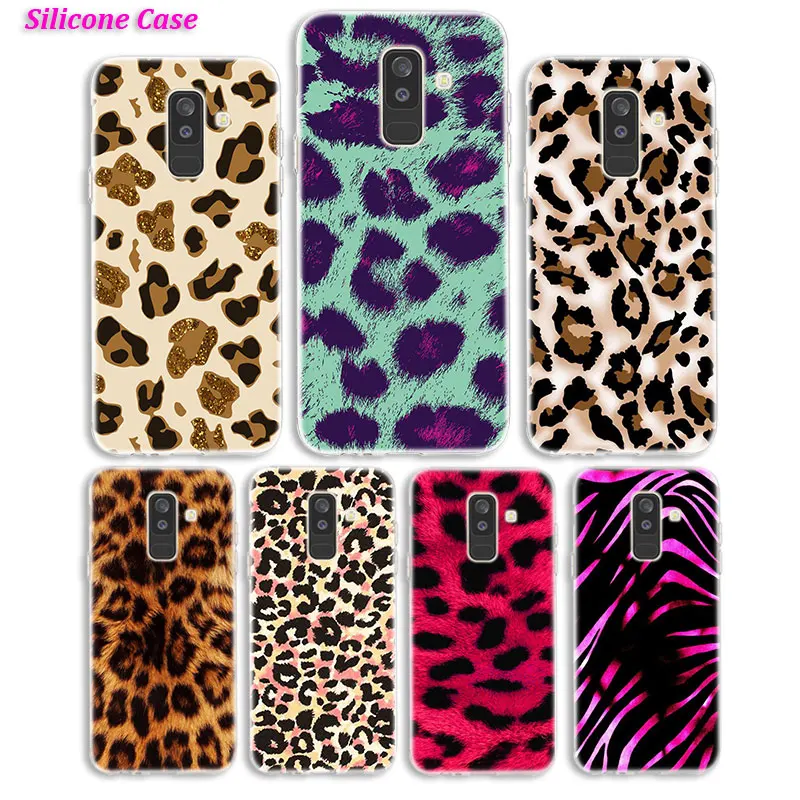 

Silicone Phone Case Leopard Cheetah Fashion for Samsung Galaxy A8S A6S A9 A8 Star A7 A6 A5 A3 Plus 2018 2017 2016 Cover