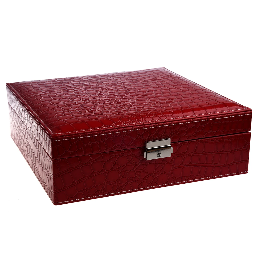 YCYS-Woman Lady Girls Actress Portable Travel Jewelry Organizer Earring/Ring/Necklace/Watch Cosmetic Storage Container Box Case