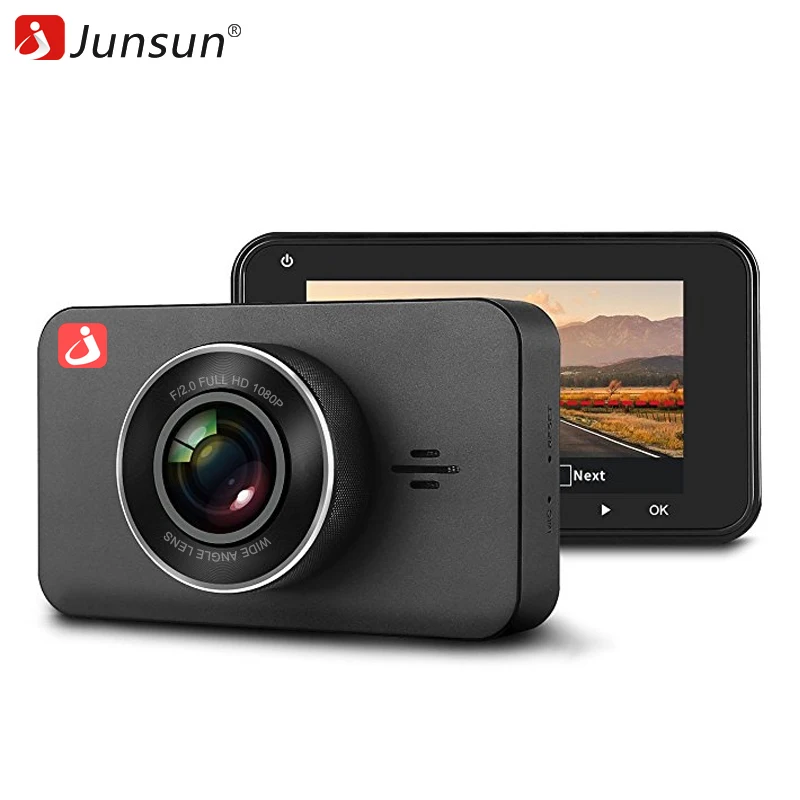 Junsun H9 Видеорегистраторы для автомобилей Камера Full HD 1080 P ADAS 3 &quotЖК дисплей Экран 170