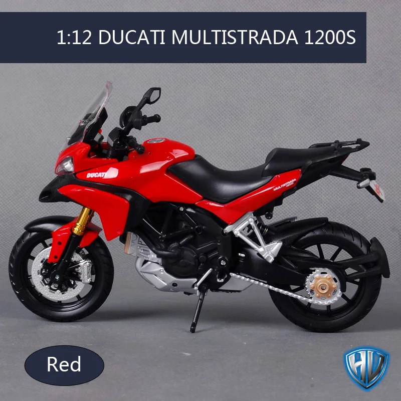Maisto 1:12 ducati multistrada 1200s белый красный мотоцикл литой модель для сбора игрушки Дети