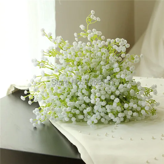 10 шт. пластмассовых цветов Babysbreath искусственные цветы Звездные Гипсофилы для