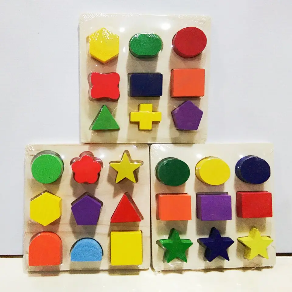 Wooden Geometry Board Cognitive Matching Puzzle Montessori Kindergarten Toys | Игрушки и хобби