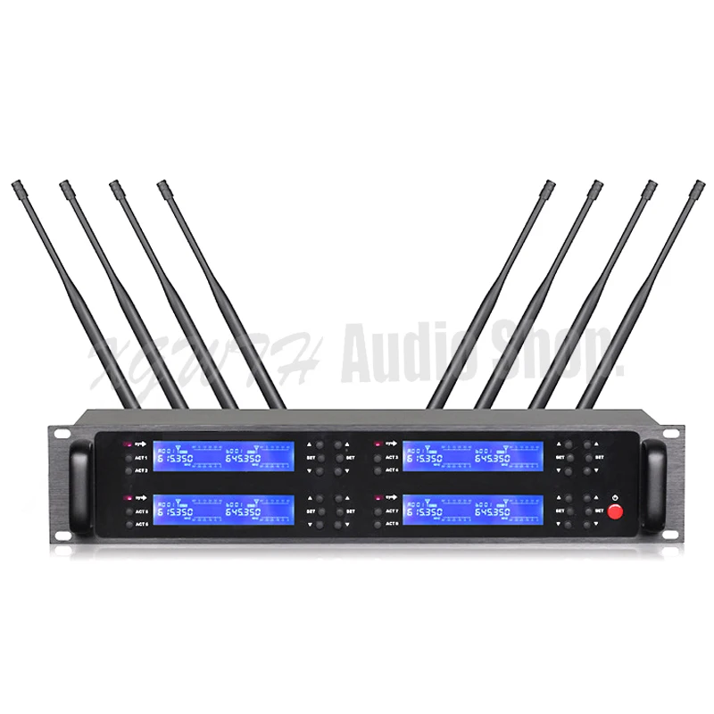 Беспроводной петличный микрофон UHF 8 конденсаторный кардиоидный Лаваль